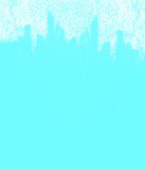 Unique abstract pastel doodle with line rythm and texture. Can be used as frame.