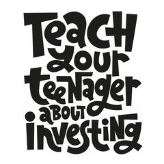 Kid finance lettering