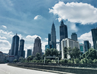 Fototapeta na wymiar Skyscraper City landscape Kuala Lumpur, Malaysia