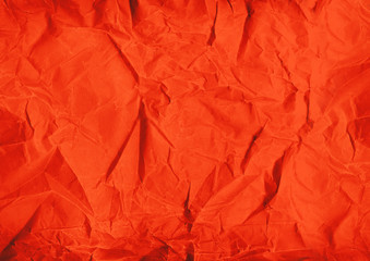 red crumpled paper texture background