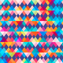 Bright triangle seamless pattern.