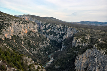 Fototapeta na wymiar Gorges du verdon sud de la france alpes de haute provence 