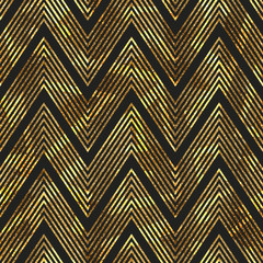 Gold zigzag stripes pattern.