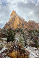 Magnificent panorama of Dolomite Alps