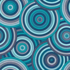 Behang Marine cirkel naadloos patroon © gudinny