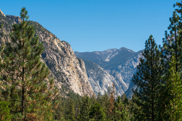 Mountain Landscape Vista at Kings Canyon National Park