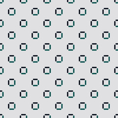 Seamless pattern simple style square geometry line shape in three colors, in blue green, navy, dark blue, gray, decorated wallpaper background