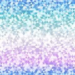Materiał do szycia Pastel color triangle seamless pattern.