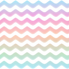 Pastel color wave seamless pattern.