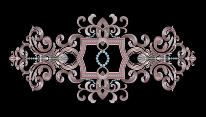 Decorative elegant luxury design.Vintage elements in baroque, rococo style.Design for cover, fabric, textile, wrapping paper .