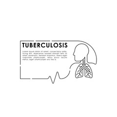 Tuberculosis - Medical Lungs Vector illustration
