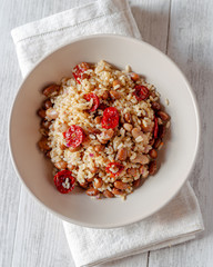 Black beans, tomatoes and rice