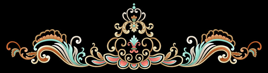 Decorative elegant luxury design.Vintage elements in baroque, rococo style.Design for cover, fabric, textile, wrapping paper .