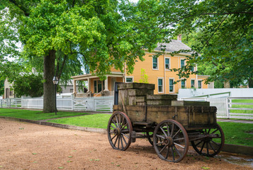 Fototapeta na wymiar Lincoln Home National Historic Site, Springfield Illinois