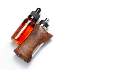 high end rebuildable dripping atomizer with stabilized natural walnut wood regulated box mods and...