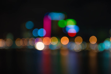 glitter bokeh lighting effect Colorfull Blurred abstract background for birthday, anniversary, wedding, new year eve or Christmas.Red glitter vintage lights background. defocused.