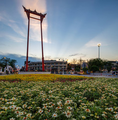 Obraz premium The Giant Swing is a religious structure in Bangkok
