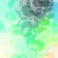 square graphic with round bubbles aqua marine, powder blue and blue chill background with space for text or image