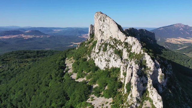 Mount Leon Dormido, Microreserva Mariposa Apolo, Lapoblacion, Merindad de Estella, Navarra, Spain, Europe