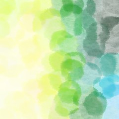 abstract shiny bubbles tea green, cadet blue and lemon chiffon background with space for text or image