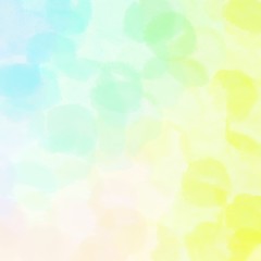 square graphic with confetti clouds honeydew, pastel yellow and pale golden rod background with space for text or image