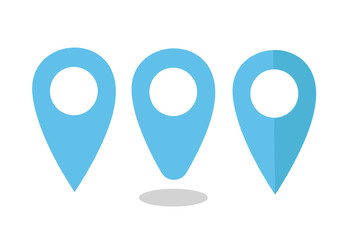 Pinpoint isolated icon. Pin point sign. Pin lokator icon  illustration template. Pinpoint symbol for website, gps navigator, apps, business card.