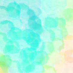 square graphic with shiny clouds pale turquoise, turquoise and light golden rod yellow background with space for text or image