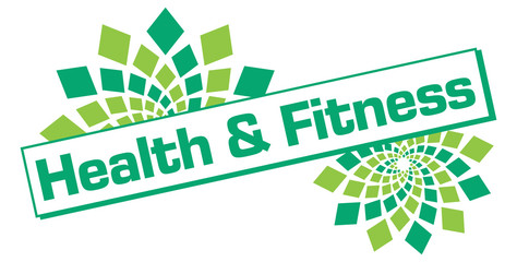 Health And Fitness Floral Turquoise Green Box 