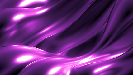 Obraz premium Luxury background with metal drapery fabric. 3d illustration, 3d rendering.