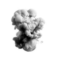 Obraz premium Beautiful explosion with smoke and fire. 3d illustration, 3d rendering.