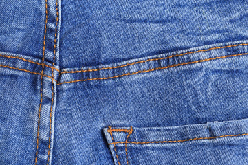 Fototapeta premium Denim jeans texture or denim jeans background with old torn. - Image