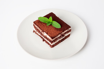 Prepared for special occasions, delicious and beautiful cake tiramisu