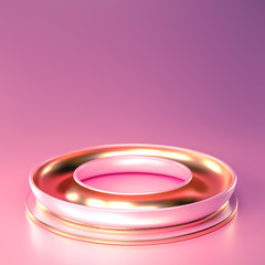 Elegant minimal background. 3d illustration, 3d rendering.