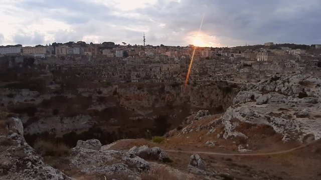 Matera - Panoramica dall'altopiano di Murgia Timone