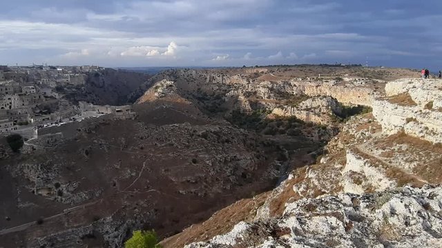 Matera - Panoramica dall'altopiano di Murgia Timone