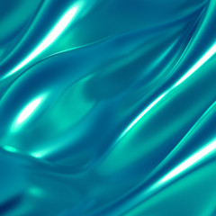 Obraz premium Luxury background with metal drapery fabric. 3d illustration, 3d rendering.