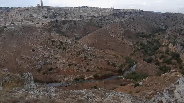 Matera - Panoramica dall'altopiano di Murgia Timone