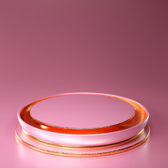 Elegant minimal background. 3d illustration, 3d rendering.