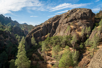 Fototapeta na wymiar View of the Trail, Pinnacles National Park