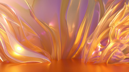 Beautiful, light, elegant background. 3d illustration, 3d rendering.