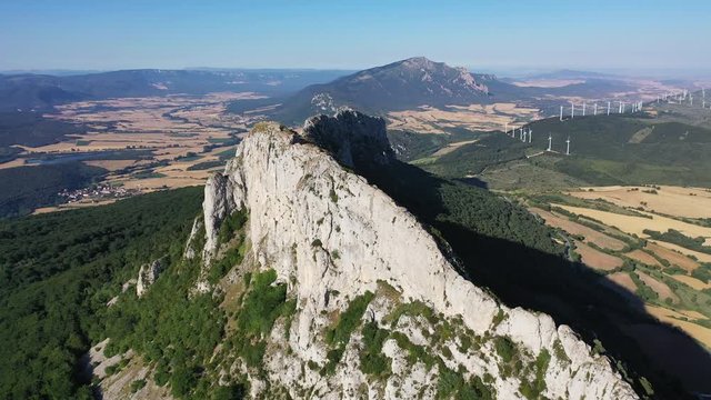 Mount Leon Dormido, Microreserva Mariposa Apolo, Lapoblacion, Merindad de Estella, Navarra, Spain, Europe