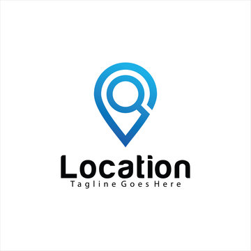 Find Location logo design template