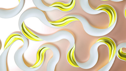 Elegant minimal background. 3d illustration, 3d rendering.