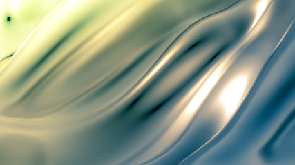 Obraz premium Luxury background with metal drapery fabric. 3d illustration, 3d rendering.