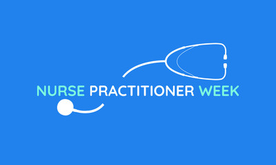 Vector illustration on the theme of National Nurse Practitioner week on November 10 to 16th. © Waseem Ali Khan