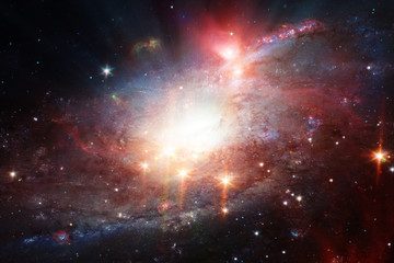 Marvelous galaxy in a deep space. The elements of this image furnished by NASA.