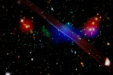 Gorgeous galaxy and stars. The elements of this image furnished by NASA.