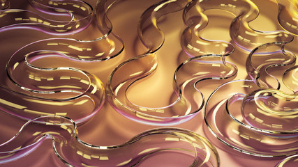 Elegant minimal background. 3d illustration, 3d rendering.