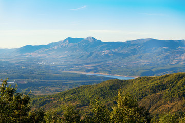 Fototapeta premium Beautiful view n a hills in the Spinoso, Basilicata, Italy