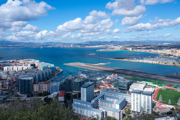 panoramic view from rock of gibraltar